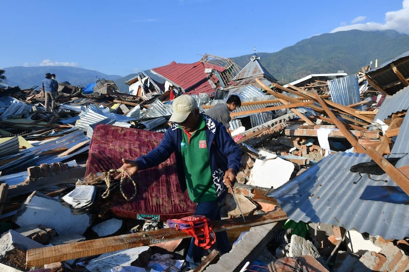 Authorities struggling to deal with the sheer scale of the disaster. AFP