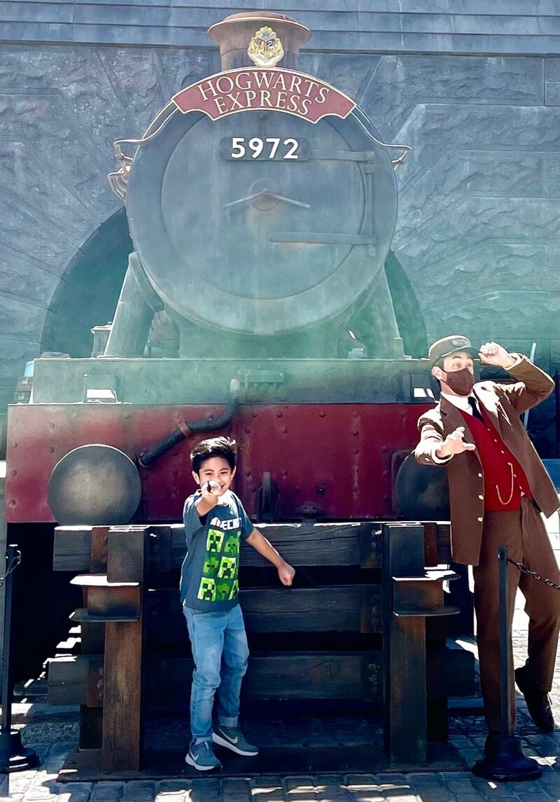 Peter Rosalita at Universal Studios in Hollywood. Photo: Mary Jane Villegas