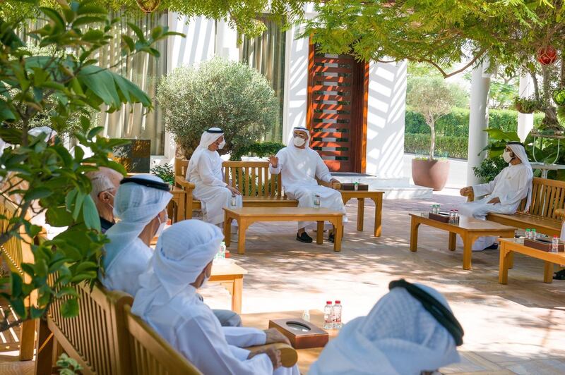 Sheikh Mohammed bin Rashid, Vice President and Ruler of Dubai, and Sheikh Mohamed bin Zayed, Crown Prince of Abu Dhabi and Deputy Supreme Commander of the Armed Forces, meet in Dubai on Wednesday to discuss several national issues. The meeting was also attended by Sheikh Hamdan bin Mohammed, Crown Prince of Dubai; and Sheikh Hamdan bin Zayed, Ruler's Representative in Al Dhafra Region. Courtesy: Sheikh Mohamed bin Zayed Twitter