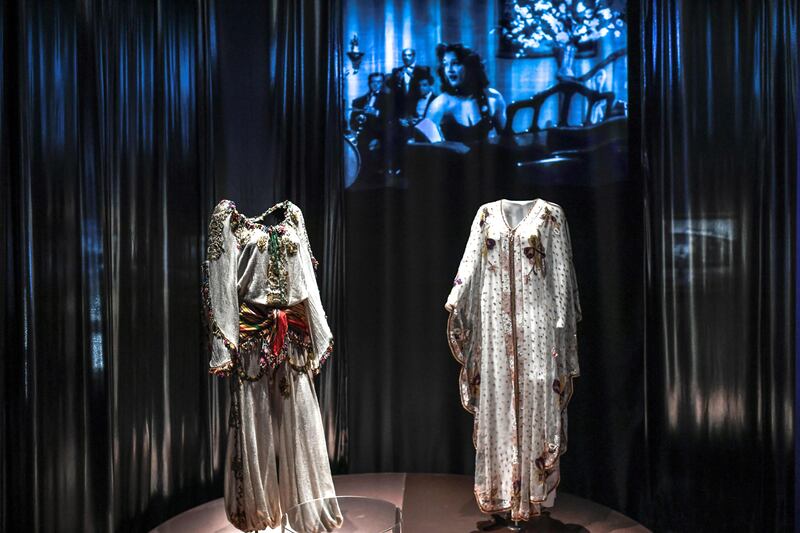 Clothes worn by Egyptian-born and French singer and actress Dalida.
