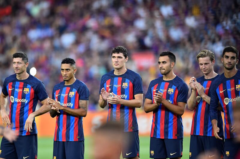 Eric Garcia 7 - It’ll be interesting to see if he can get in the side ahead of Pique this season, since he wasn’t consistent enough last. Off at half time. AFP