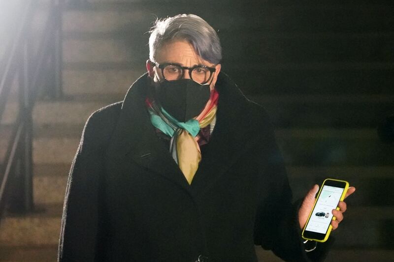 Defence lawyer Bobbi Sternheim leaves the New York City court where a jury found Ghislaine Maxwell guilty of recruiting and grooming young girls to be sexually abused by her (Maxwell's) former boyfriend, US financier Jeffrey Epstein. AFP