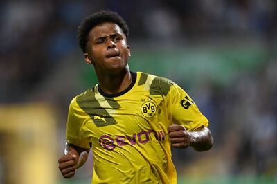 Karim Adeyemi has been tasked with replacing Erling Haaland at Borussia Dortmund and forms a young, new-look attack. AFP