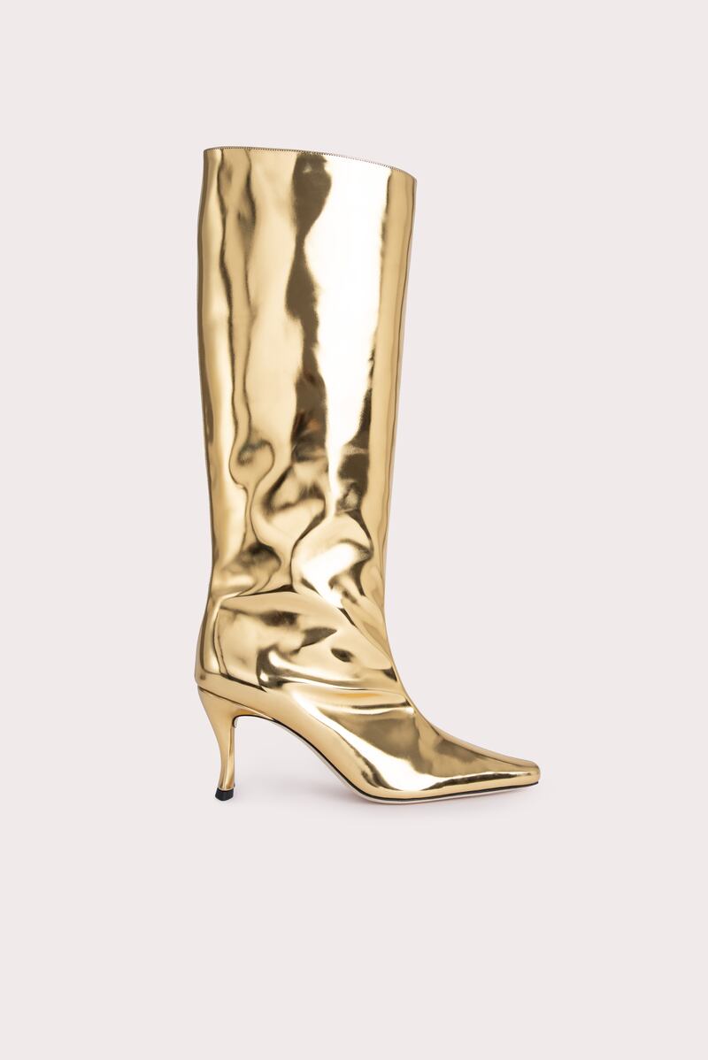 Gold boots, Dh2,300, By Far 