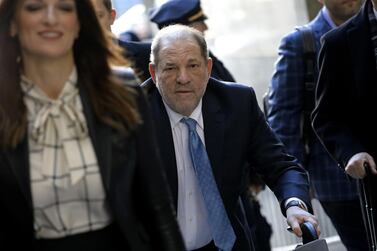 Harvey Weinstein, former co-chairman of the Weinstein Co, arrives for the jury verdict in his sexual assault trial in New York City. Bloomberg