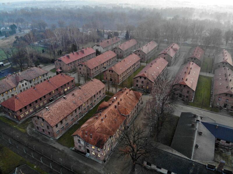 The blocks of Auschwitz I, which was part of former German Nazi death camp Auschwitz-Birkenau. 
 AFP