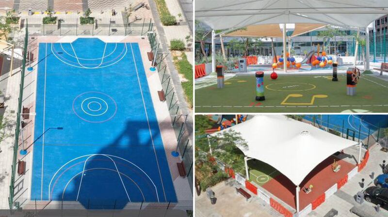 A new family-friendly fitness facility and children's park has been built at Abu Dhabi Corniche. Twitter / Abu Dhabi City Municipality