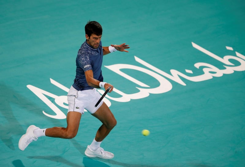 Novak Djokovic will be hoping the Mubadala championship is ideal preparation for his title tilt at the Australian Open in Melbourne. Ali Haider / EPA