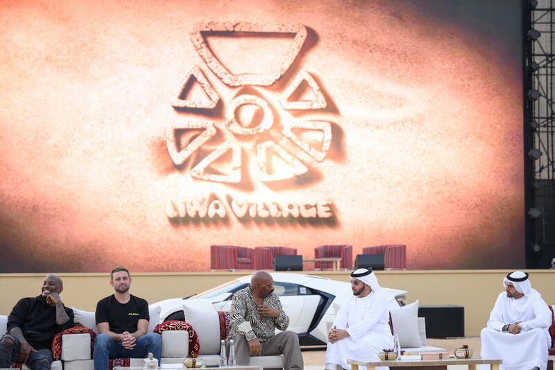 Cody Walker and Steve Harvey were among the celebrities that Sheikh Hamdan bin Zayed met at Liwa Village