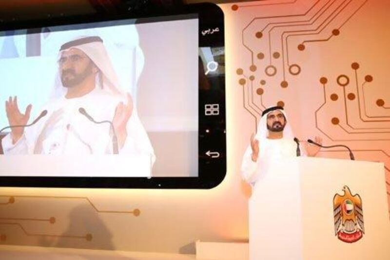 Sheikh Mohammed bin Rashid, Vice President and Ruler of Dubai, announced a new "government vision of the future" on Twitter yesterday following a meeting with 1,000 government officials. Courtesy WAM