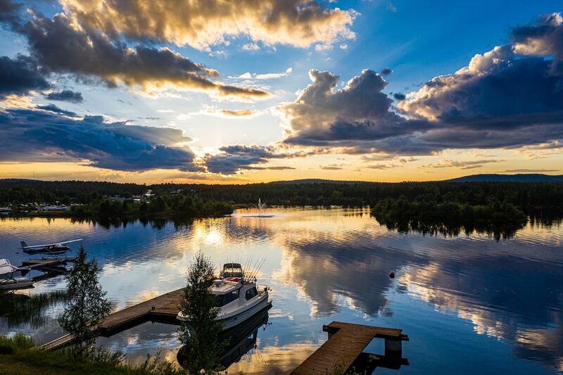 In Lapland, you can still drink water straight from the lakes because they are so clean. Alamy