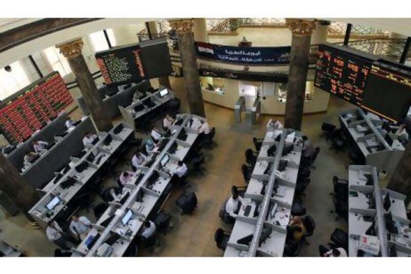 The EGX 30 Index rose 1.6 per cent to 5,697.48, bringing its yearly gain to 57.29 per cent. Mohamed Messara / EPA