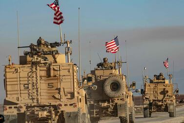 File photo: US troops on patrol in Deir Ezzor. AFP