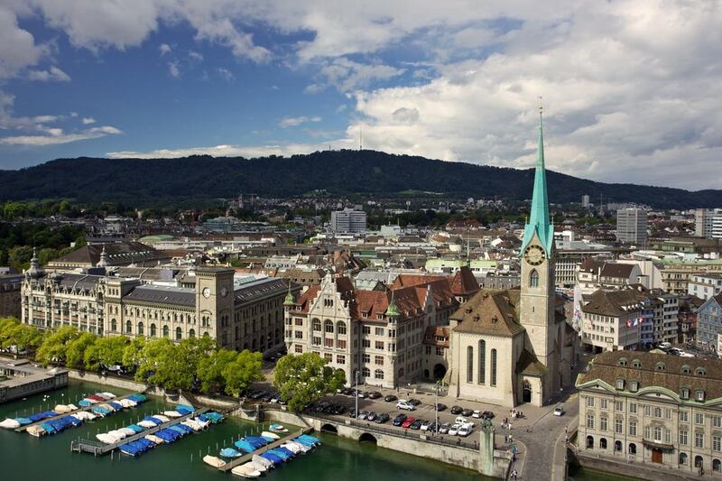 Zurich, Switzerland, where Etihad Regional has launched regular flights to Turin, Italy. Gianluca Colla/Bloomberg