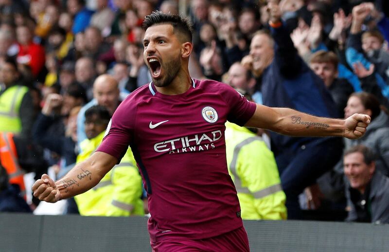 Striker: Sergio Aguero (Manchester City) – A hat-trick, including a brilliant third goal, showed that the Argentinian can be the deadliest striker in the league. Darren Staples / Reuters