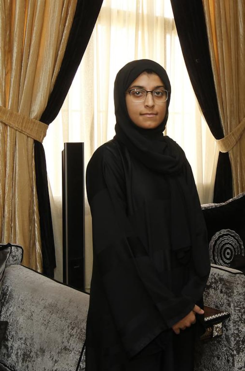 Heyam Al Blooshi says she wants to be part of the UAE Mars mission to make it “smarter and one step ahead”. Jeffrey E Biteng / The National 