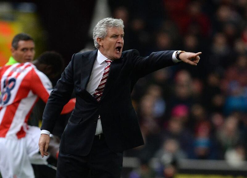 Stoke City’s Manager Mark Hughes during the English Premier League soccer match between Stoke City and Chelsea at the Britannia Stadium in Stoke, Britain, 22 December 2014.  EPA/NIGEL RODDIS