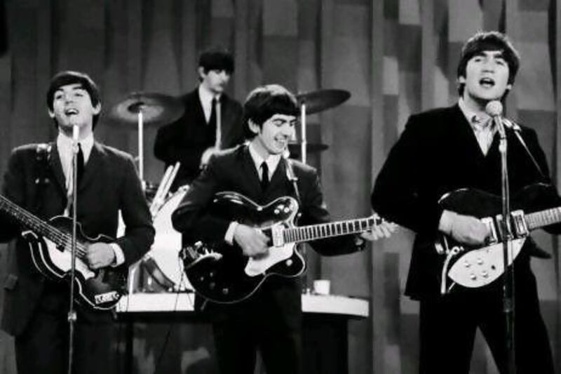 The Beatles perform on the Ed Sullivan Show in New York in 1964. Dan Grossi / AP Photo