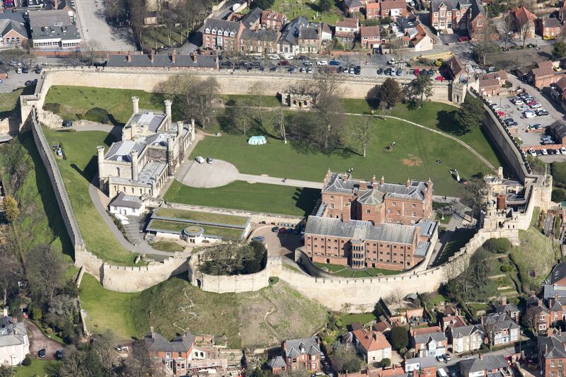 Lincoln Castle in Lincolnshire. The castle has been removed from Historic England's at-risk register following a £22m renovation.