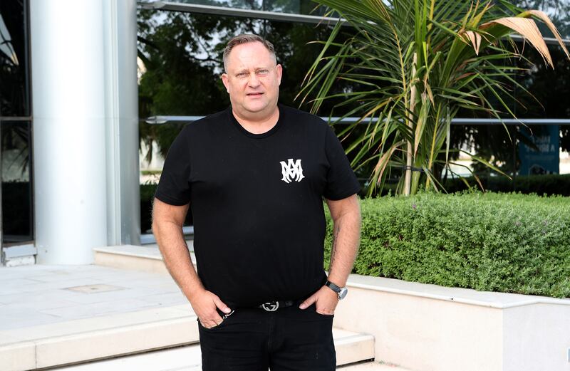 Thomas Ovesen, chief executive of live events promotion company All Things Live ME, outside his office in Dubai Media City. Photo: Pawan Singh / The National 