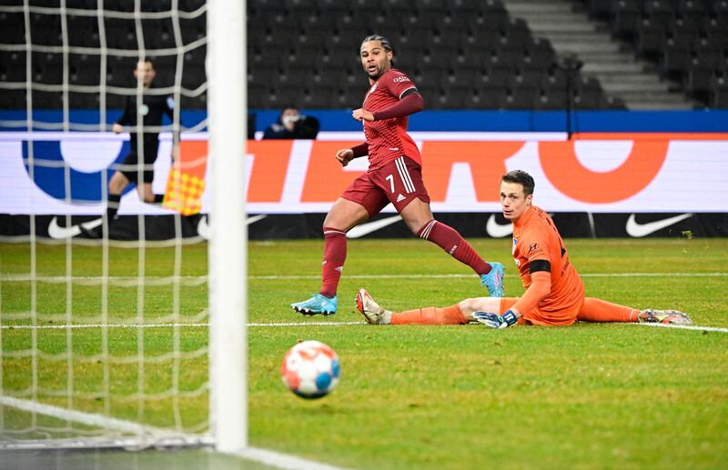 5) Serge Gnabry (Bayern Munich) 10 goals in 20 games. AFP