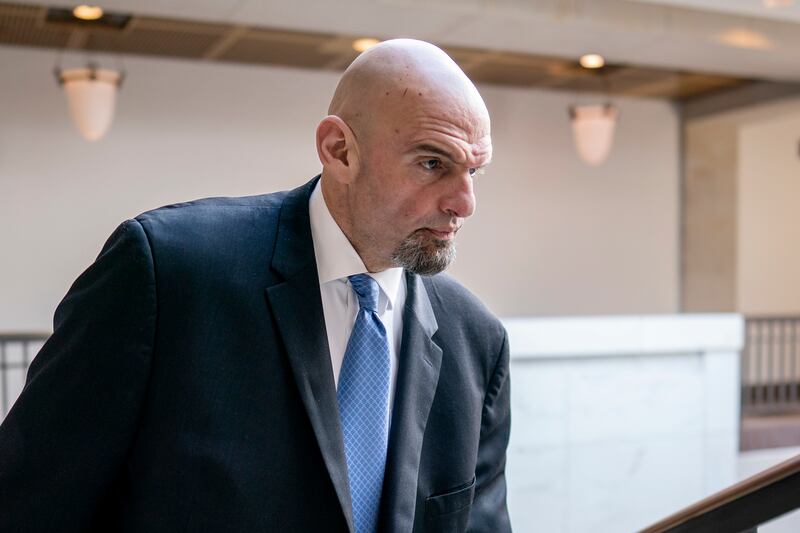 Senator John Fetterman is currently seeking treatment at Walter Reed National Military Medical Centre. AP