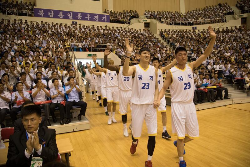 The players are cheered by the audience. Reuters