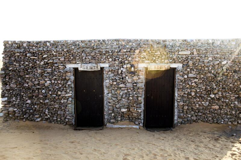 A big draw for customers is dinner in a traditional Bedouin camp site. Seen here are the toilets which are also built in a traditional style. Lee Hoagland / The National