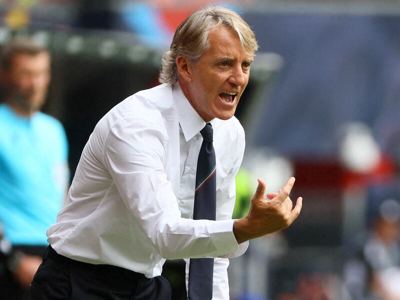 Roberto Mancini failed to take his native Italy to the 2022 World Cup. Reuters