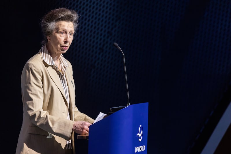 The Princess Royal, President of The Mission to Seafarers, speaks at the Women in Shipping and Trading Conference in Dubai. The Mission to Seafarers/Christophe Viseux
