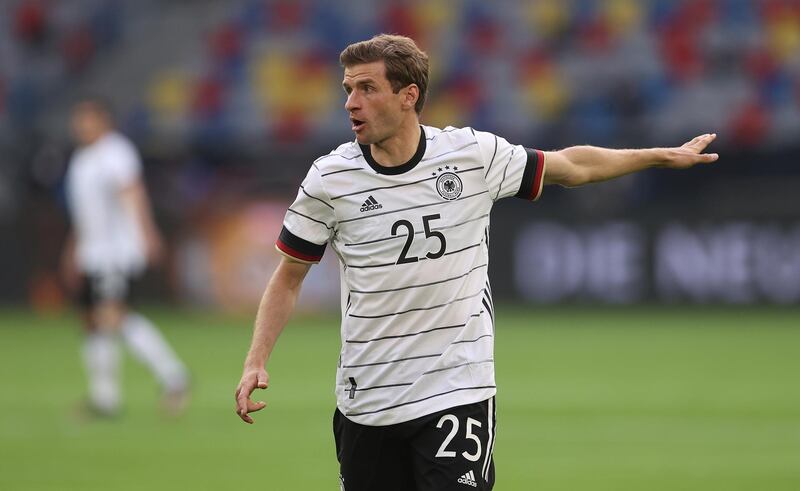 Thomas Muller, 31, is back in the Germany team after being exiled last year by Joachim Low. Getty Images
