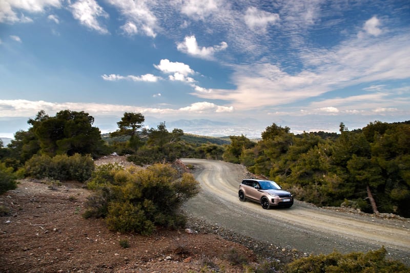 It shows a surprising turn of pace along challenging Greek mountain roads. Courtesy Range Rover
