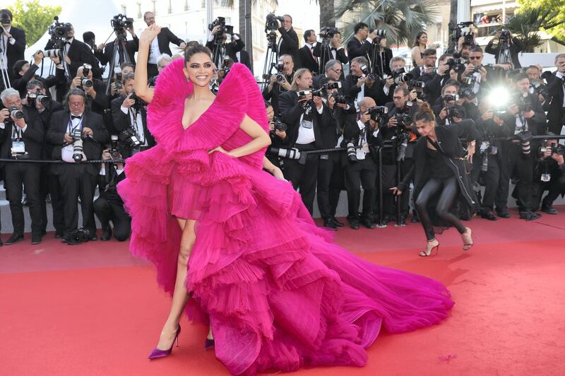CANNES, FRANCE - MAY 11:  Actress Deepika Padukone attends the screening of "Ash Is The Purest White (Jiang Hu Er Nv)" during the 71st annual Cannes Film Festival at Palais des Festivals on May 11, 2018 in Cannes, France.  (Photo by Vittorio Zunino Celotto/Getty Images for Kering)