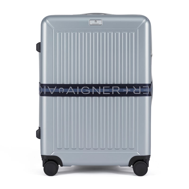 InMotion Medium Silver Suitcase Dh3,025, Aigner. Photo: Aigner