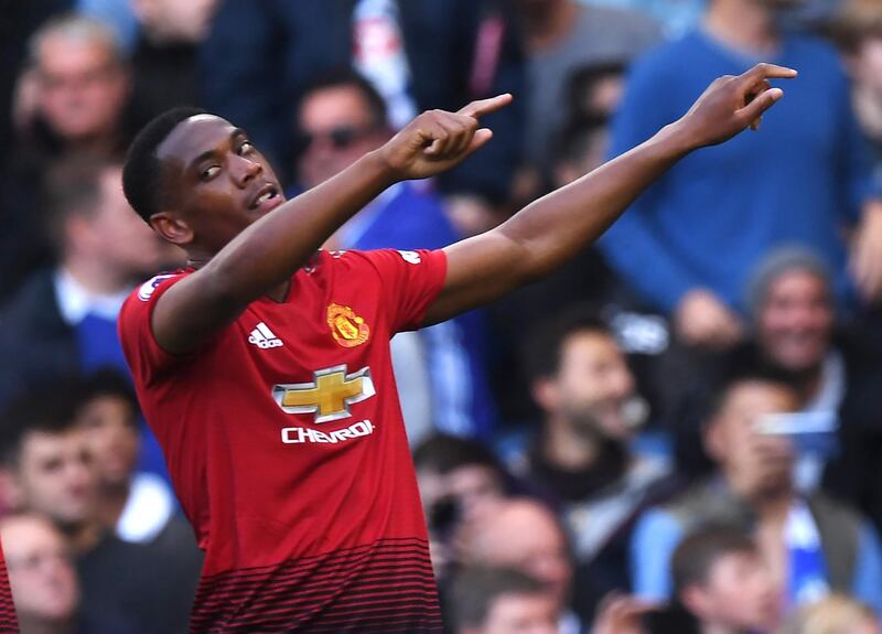 Striker: Anthony Martial (Manchester United) – Suddenly reborn, the Frenchman scored two well-taken goals as United went agonisingly close to victory at Stamford Bridge. EPA