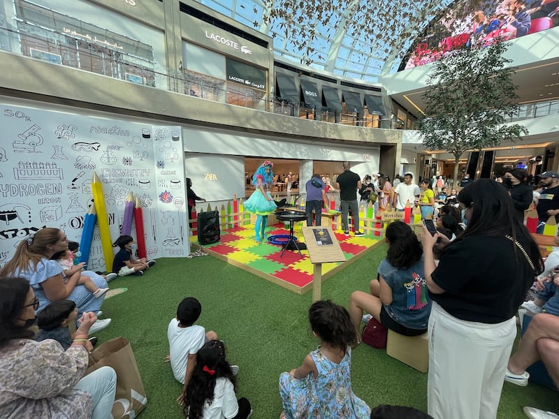 Back-to-school activities are ongoing at Dubai Hills Mall, pictured, The Dubai Mall and Dubai Marina Mall. Photo: Dubai Hills Mall