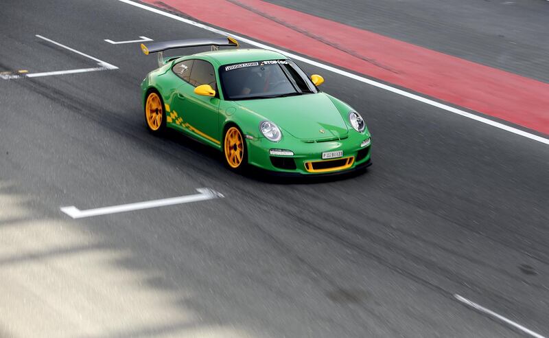 A Porsche 911 on track at the Autodrome. Satish Kumar for the National