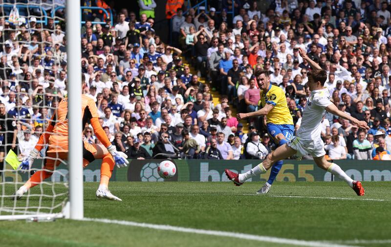 Pascal Gross, 6 - Like Mac Allister, his movement was excellent but he could only fire straight after Meslier after his intelligent run was picked out by Trossard.  Dug out a cross that found Wellbeck at the back post and the former England man should have scored. Getty
