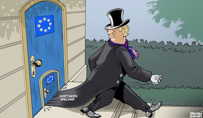 Our cartoonist's take on EU's plan to initiate legal action against the UK over their Northern Ireland Protocol agreement