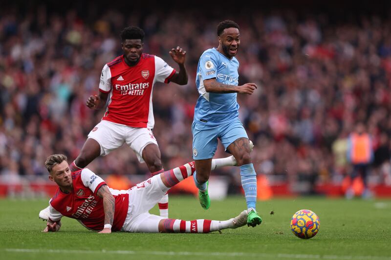 Ben White - 8: One lovely ball over defence to find Tomiyasu out on right. The former Brighton defender won back possession to start move for Saka goal. Fine performance from big-money summer signing who must be wondering how he finished on losing side. Reuters