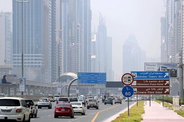 Rush hour traffic in Dubai could be permanently reduced due to the pandemic. Chris Whiteoak / The National