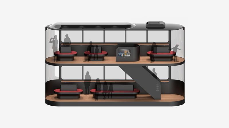 Each compartment opens on both sides. Courtesy Ponti Design Studio