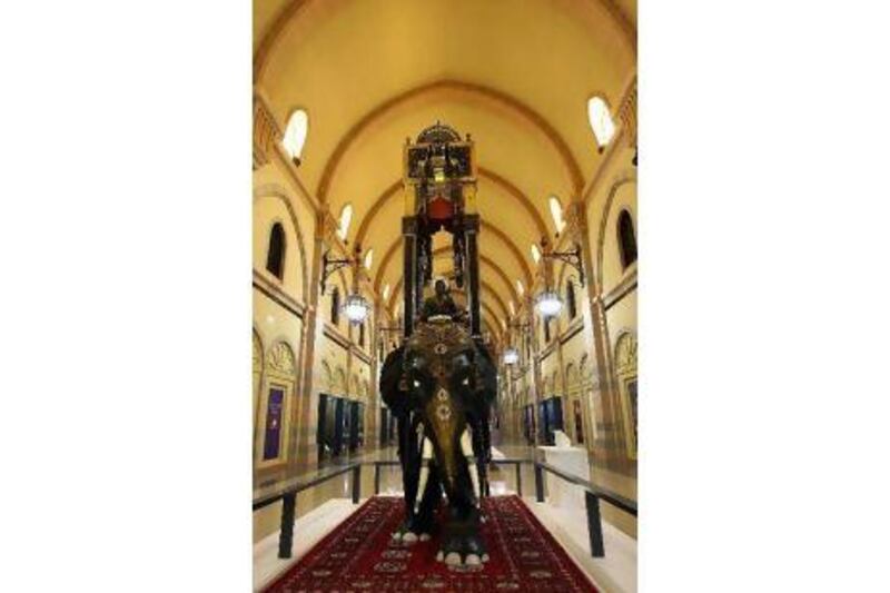 The elephant clock at the museum is one of the many fascinating objects on show. Satish Kumar / The National