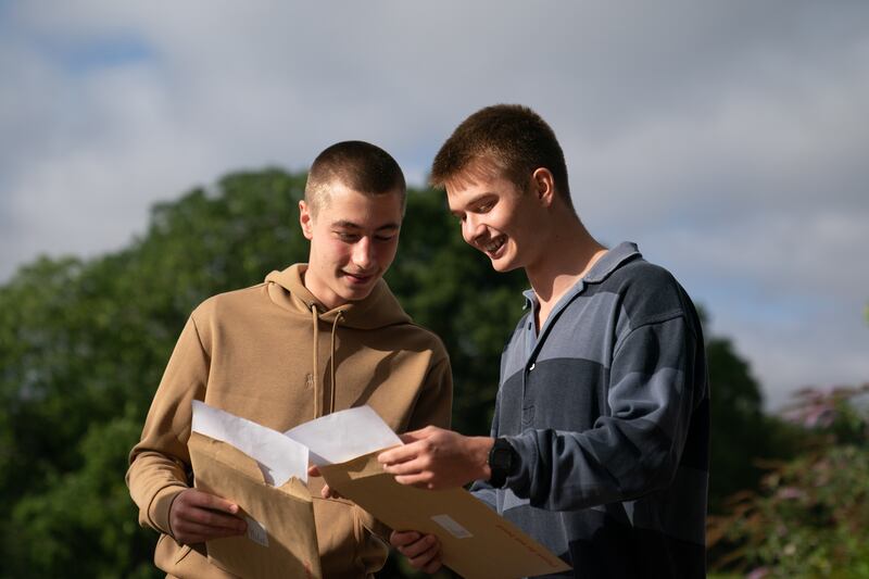 Students in England and Wales received their A-level and T-level results on Thursday. PA