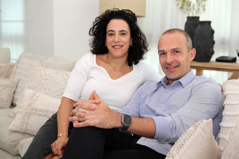 Carol Sukkar and her husband Wael pay Dh235,000 for a five-bedroom villa in Dubai's Umm Suqeim 1. All Photos: Pawan Singh / The National