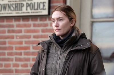 Kate Winslet in HBO show 'Mare of Easttown', which is nominated for 16 Emmys. Courtesy HBO 