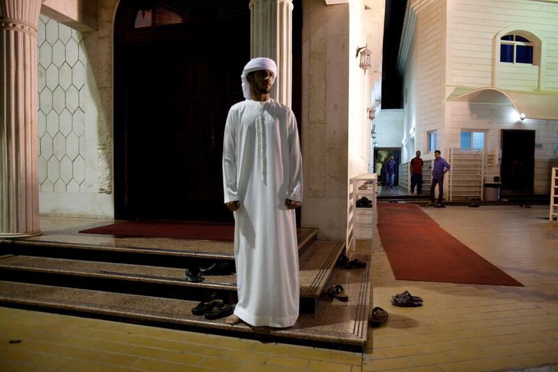 Abu Dhabi, United Arab Emirates, July 10, 2013:    Ebraheem Khalil after morning prayers on the first day of the Holy month of Ramadan at the Al Haj Abdul Khaleq Abdulla Al Khoury Mosque in the Madinat Zayed area of Abu Dhabi on July 10, 2013. Christopher Pike / The National