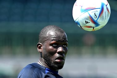 ORLANDO, FL - JULY 18: Kalidou Koulibaly of Chelsea during a training session at Osceola Heritage Park Orlando FC Training Facility on July 18, 2022 in Orlando, Florida. (Photo by Darren Walsh/Chelsea FC via Getty Images)