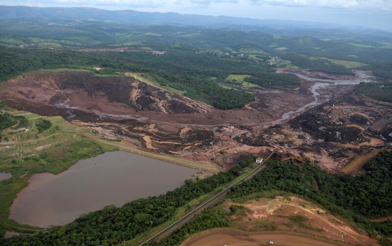 General view from above of a dam owned by Brazilian miner Vale SA. Reuters