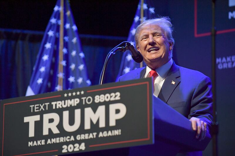 Former US president Donald Trump is seen as the front-runner to secure the Republican nomination for the 2024 presidential election. AP